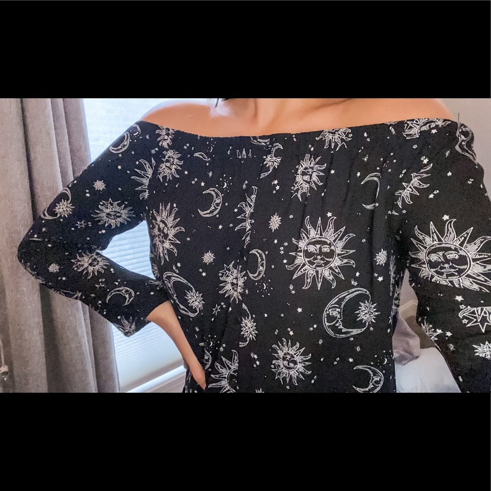 kendall & kylie pacsun button up off shoulder